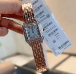 Cartier 27*37MM Swiss Quartz Movement Steel Case White Watch